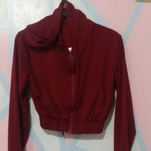 Christina Burgundy Crew Neck Sweater